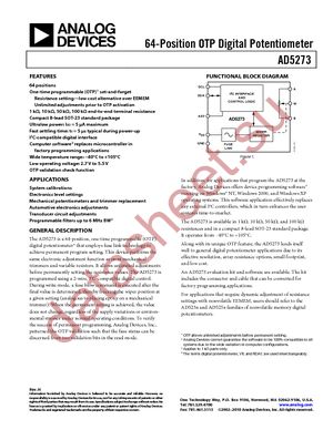 AD5273BRJ50-REEL7 datasheet  